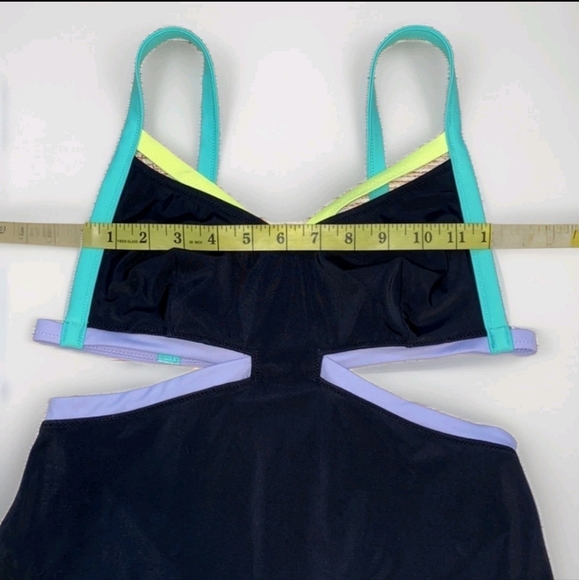 Victoria’s Secret Neon Trim Cutout Monokini Swimsuit – Size Medium - Picture 4 of 9